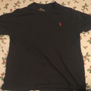 Polo by Ralph Lauren Boy's Black T-Shirt with Red Logo